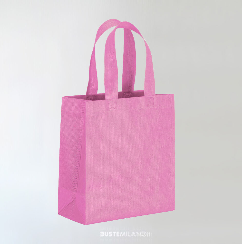 borsa TNT mini rosa riutilizzabile bustemilano