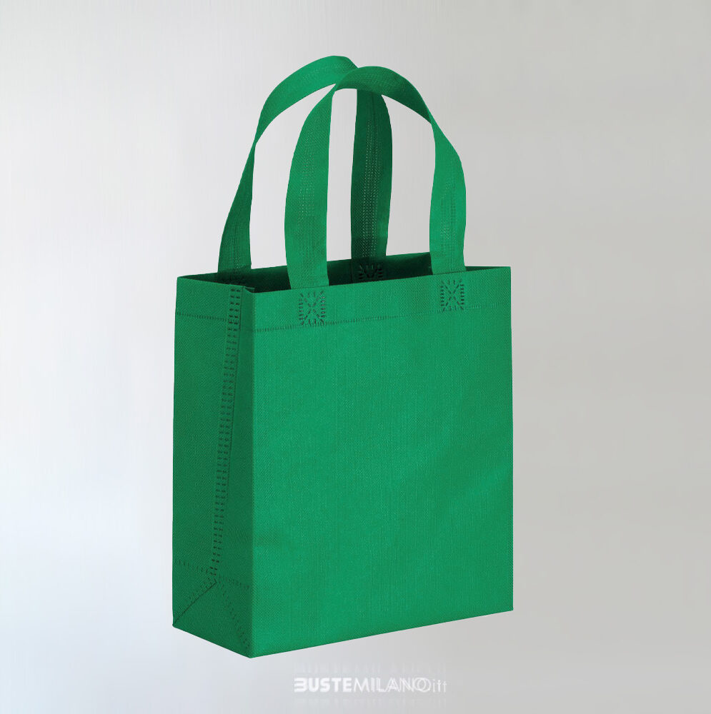 BORSA TNT mini verde Bustemilano riutilizzabile